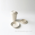 Bagasse Sugarcane Cup-Deckel 90mm für Kaffeetasse